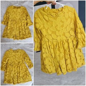 Mustard colored Tunic Blouse